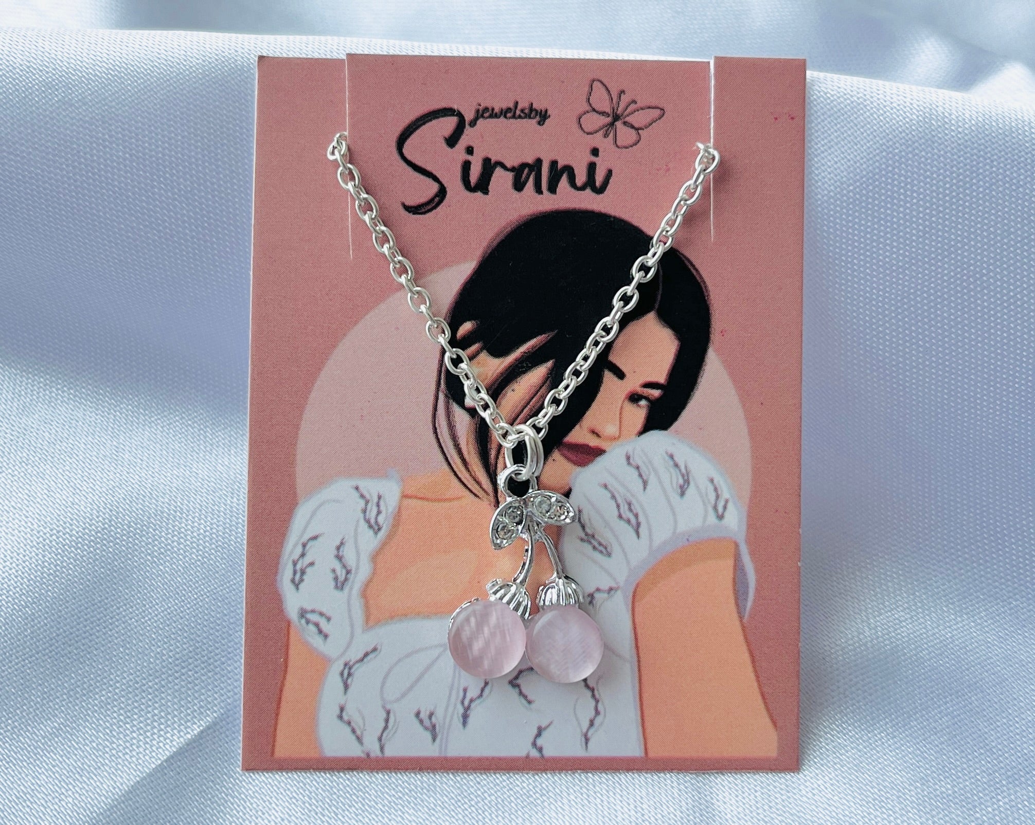 Pack of 6 Classy Trendy Aesthetic Silver Heart Charm Pendant Necklace