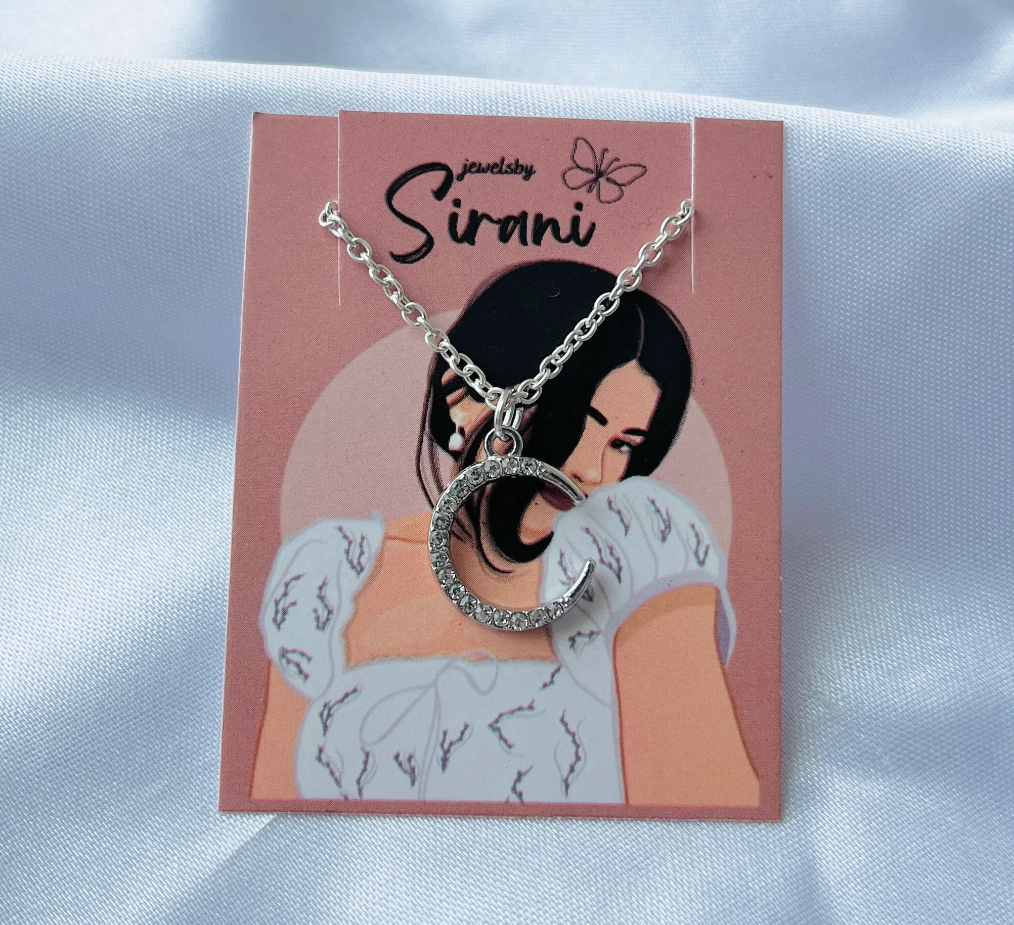 Pack of 6 Classy Trendy Aesthetic Silver Heart Charm Pendant Necklace